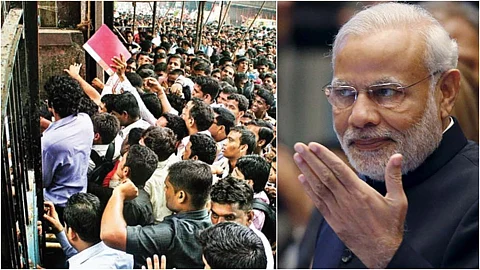 ആറ് വര്ഷത്തിനിടെ 90 ലക്ഷം ജോലികളുടെ ഇടിവ്; ഇന്ത്യന് ചരിത്രത്തില് ആദ്യം