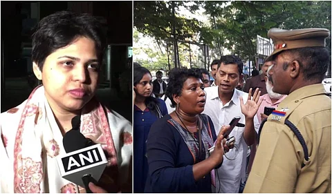 ബിന്ദു അമ്മിണിക്ക് നേരെ മുളക് സ്പ്രേ ആക്രമണം; ഹിന്ദു ഹെല്പ്പ്ലൈന് പ്രവര്ത്തകന് കസ്റ്റഡിയില്