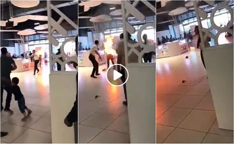 Fact Check : അത് കണ്ണൂര് വിമാനത്താവളത്തിലല്ല, തീപ്പിടിച്ചയാളുടെ ദൃശ്യം മൊറോക്കോയിലേത്