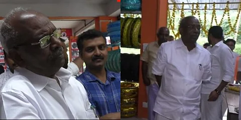 ‘ഇപ്പോഴത്തെ കാറൊക്കെ തട്ടിപ്പല്ലേ’; വിവാദത്തിന് പിന്നാലെ ടയര് കട ഉദ്ഘാടനം ചെയ്ത് മന്ത്രി എം എം മണി