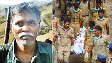 ‘എകെ 47ലുണ്ടായിരുന്നത് ഒരു വെടിയുണ്ട’; മണിവാസകത്തിന്റെ ഇന്ക്വസ്റ്റ് സമയത്ത് ഒപ്പമുണ്ടായിരുന്ന മെമ്പര് പൊന്നുച്ചാമി