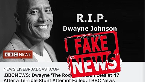 Fact Check: ‘റോക്ക് മരിച്ചെന്ന് ബിബിസിയുടെ പേരില് വ്യാജവാര്ത്ത’; തിരിച്ചറിയാതെ സോഷ്യല് മീഡിയ