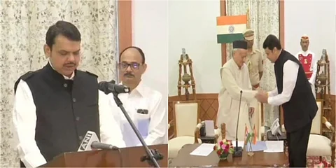 മഹാരാഷ്ട്രയില് ഇരുട്ടിവെളുക്കും മുന്പ് മഹാനാടകം : ദേവേന്ദ്ര ഫഡ്നാവിസ് മുഖ്യമന്ത്രിയായി സത്യപ്രതിജ്ഞ ചെയ്തു