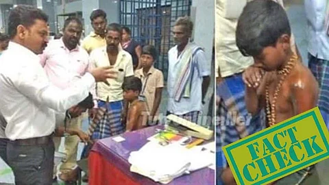 Fact Check : ‘അയ്യപ്പ മാലയിട്ടതിന് ആസിഡ് കൊണ്ട് ശുചിമുറി കഴുകിച്ചു,വിദ്യാര്ത്ഥിക്ക് ഗുരുതരമായി പൊള്ളലേറ്റു’; പ്രചരണം വ്യാജം