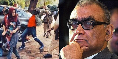 മുഖം മറച്ച് പൊലീസിനൊപ്പം വിദ്യാര്ത്ഥികളെ തല്ലുന്ന സാദാ വേഷക്കാരന് ആര് ? ചോദ്യവുമായി റിട്ട. ജസ്റ്റിസ് മാര്ക്കണ്ഡേയ കട്ജു