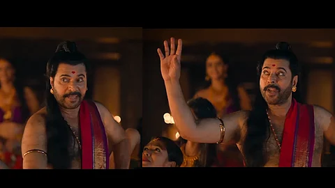 പീലിത്തിരുമുടിക്കെട്ടില്...മാമാങ്കത്തിലെ മമ്മൂട്ടിയുടെ പെണ്നൃത്തത്തിന്റെ വീഡിയോ