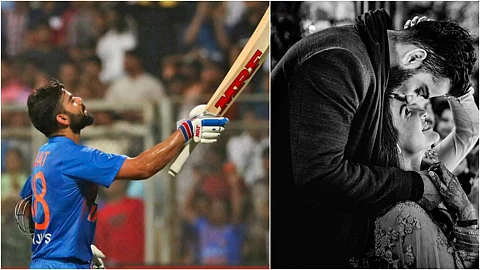 ‘ഇത് വിവാഹവാര്ഷിക സമ്മാനം’; വാങ്കഡെ ഇന്നിങ്സ് അനുഷ്കയ്ക്ക് സമര്പ്പിച്ച് വിരാട് കോഹ്ലി