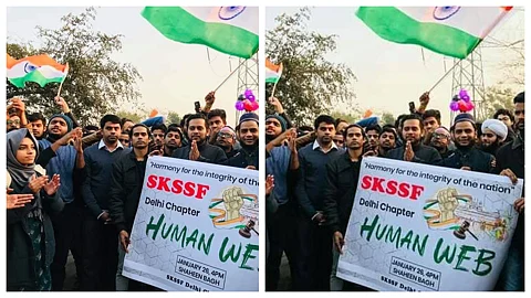 സ്ത്രീകള് പങ്കെടുത്ത സമരത്തെ ‘ക്രോപ്പ് ചെയ്ത്’ സമസ്ത, പ്രസംഗം കേള്ക്കാനെത്തിയവരെന്ന് വിശദീകരണം