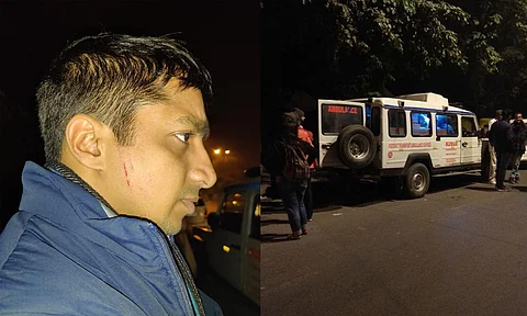 ‘രണ്ട് ബസ് പൊലീസുണ്ടായിട്ടും ആരും വന്നില്ല’, ആക്രമിക്കപ്പെട്ട ആംബുലന്സിലുണ്ടായിരുന്ന പ്രതീഷ് പറയുന്നു