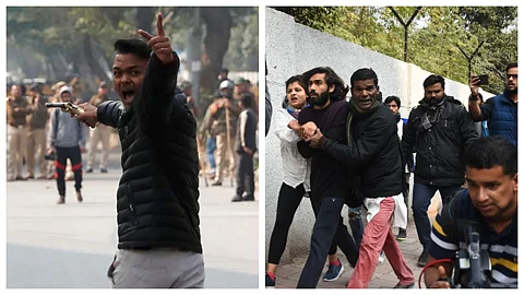 ‘അന്ത്യയാത്രയില് കാവി പുതപ്പിച്ച് ജയ്ശ്രീറാം മുഴക്കുക’; ജാമിയയില് വിദ്യാര്ത്ഥികള്ക്ക് നേരെ വെടിവെക്കും മുമ്പ് രാംഭക്ത്