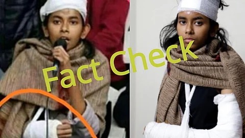 Fact Check : ‘ആദ്യം ഇടതുകൈ, പിന്നെ വലതുകൈ, അയ്ഷി ഘോഷിന്റെ പരിക്ക് കള്ളക്കഥ’; പ്രചരണം വ്യാജം