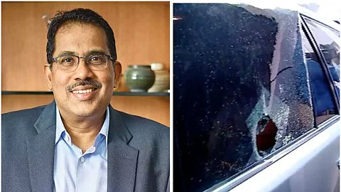 മുത്തൂറ്റ് സമരം: എംഡിയുടെ വാഹനത്തിന് നേരെ കല്ലേറ്; ജോര്ജ് അലക്സാണ്ടറിന് പരിക്ക്