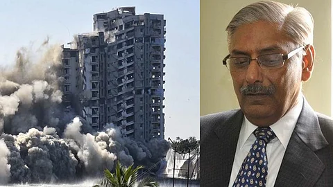 ഫ്ളാറ്റുകള് പൊളിച്ചത് വേദനാജനകം, ഒഴിവാക്കാനാകാത്ത നടപടിയായിരുന്നുവെന്ന് ജസ്റ്റിസ് അരുണ് മിശ്ര