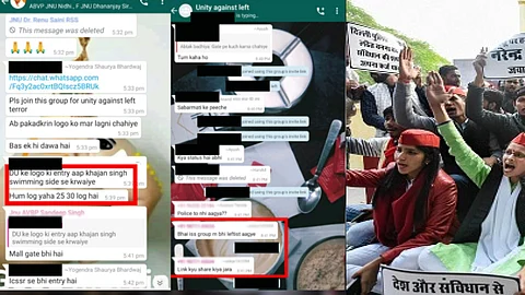 ജെഎന്യു അക്രമം: ‘കൃത്യമായ ആസൂത്രണം’, വിവാദ വാട്സ്ആപ്പ് ഗ്രൂപ്പിലൂടെ കോഡ് ഭാഷകളില് ആഹ്വാനം