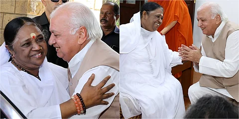 ഗവര്ണര് ആരിഫ് മുഹമ്മദ് ഖാനെ കാണാന് അമൃതാനന്ദമയി രാജ്ഭവനില്