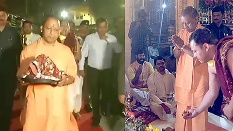 മോദി ലോക്ക് ഡൗണ് പ്രഖ്യാപിച്ച് മണിക്കൂറുകള്ക്കുള്ളില് ക്ഷേത്ര ചടങ്ങുമായി യോഗി