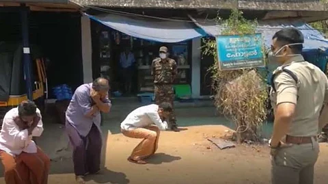 ലോക്ക് ഡൗണ് : ആളുകളെ ഏത്തമിടീച്ച് എസ്പി യതീഷ് ചന്ദ്ര ; വിശദീകരണം തേടി ഡിജിപി