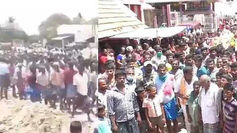 മധുരെയില് മരിച്ച ജെല്ലിക്കെട്ട് കാളയുടെ വിലാപയാത്രക്ക് ആയിരങ്ങള്, ലോക്ക് ഡൗണ് ലംഘനത്തിന് കേസ്