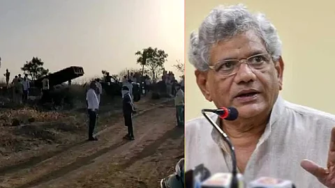 'ആ പാവപ്പെട്ട തൊഴിലാളികളുടെ മരണത്തിന് കാരണം കേന്ദ്രസര്ക്കാര്'; വിമര്ശനവുമായി സീതാറാം യെച്ചൂരി