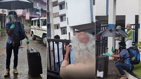 ബംഗളൂരുവില് നിന്ന് സര്ക്കാര് പാസോടെയെത്തിയ വിദ്യാര്ത്ഥി ഫ്ളാറ്റിന് മുന്നില് നിന്നത് മണിക്കൂറുകള്, ഗേറ്റ് പൂട്ടി ഗുണ്ടായിസം