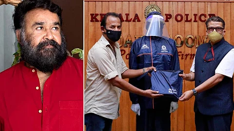 ‘ലഭ്യമാകുന്ന മുറക്ക് ഇനിയും നല്കാം’, പൊലീസിന് കൊവിഡ് കിറ്റുകള് സമ്മാനിച്ച് മോഹന്ലാല്