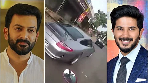 'പൃഥ്വിരാജിന്റെയും ദുല്ഖറിന്റെയും ആഡംബര കാറോട്ട മത്സരം' ; വീഡിയോയില് മോട്ടോര് വാഹന വകുപ്പിന്റെ അന്വേഷണം