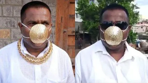 2.89ലക്ഷം മുടക്കി സ്വര്ണ മാസ്ക്,കൊവിഡിനെ തടയുമോ എന്ന് ഉറപ്പില്ലെന്ന് പുനെ സ്വദേശി