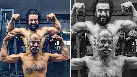 'ഇടതു നെഞ്ചിന് മുകളിലെ എക്സ്ട്ര മസിൽ പേസ്മേക്കറാണ്', നെഞ്ചുവിരിച്ച് അച്ഛനൊപ്പം ടൊവിനോ
