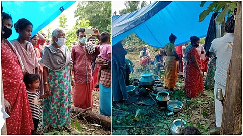 'മഴയത്ത് കുഞ്ഞുങ്ങളെയും എടുത്ത് ഓടാന് വയ്യ'; നിലമ്പൂരിലെ പ്രളയബാധിത മേഖലയിലെ ആദിവാസികള് വനഭൂമി കൈയ്യേറി കുടില്കെട്ടി