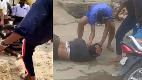 യുവാവിന് നേരെ ഗോരക്ഷാ പ്രവര്ത്തകരുടെ ആക്രമണം; പൊലീസുകാര് നോക്കി നില്ക്കെ ചുറ്റിക കൊണ്ട് തലക്കടിച്ചു