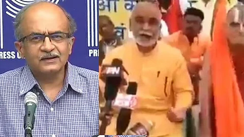 'രാമക്ഷേത്രത്തിനായി പിരിച്ച 1400 കോടി ബിജെപി വിഴുങ്ങി'; അയോധ്യയിലെ സന്യാസിമാരുടെ വീഡിയോ പങ്കുവെച്ച് പ്രശാന്ത് ഭൂഷണ്