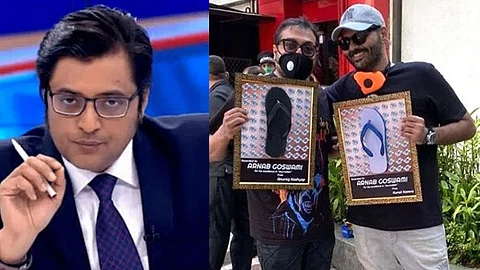 അര്ണബിന്റെ 'മികച്ച ജേണലിസത്തിന്' ചെരിപ്പുകള് അവാര്ഡായി നല്കി അനുരാഗ് കശ്യപും കുനാല് കമ്രയും, മികച്ച പിറന്നാള് ദിനമെന്ന് അനുരാഗ്