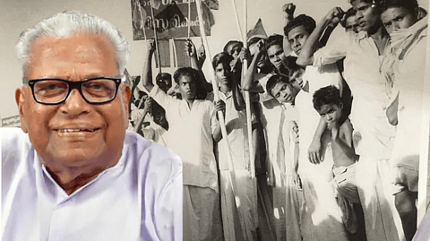 ചത്തു പോകുമെന്ന്
ഉറപ്പായതോടെ പോലീസ് ആശുപത്രിയില് ഉപേക്ഷിക്കുകയായിരുന്നു, അവിടെ നിന്ന് എഴുന്നേറ്റ് വന്നാണ് വി.എസ് എന്ന നേതാവ് ഉണ്ടായത്