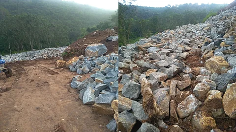 രേഖകളില് പശുഫാം; നടക്കുന്നത് സ്ഫോടക വസ്തുകളുപയോഗിച്ചുള്ള അനധികൃത പാറ ഖനനം; മന്ത്രിമാരടക്കം ഇടപെടുന്നില്ലെന്ന് പരാതി