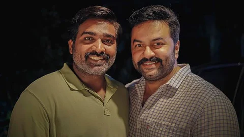 'ഒമ്പത് മാസങ്ങള്ക്ക് ശേഷം ജോലിയില്'; 19 (1)(a) സെറ്റില് നിന്ന് വിജയ് സേതുപതിക്കൊപ്പം ഇന്ദ്രജിത്ത്