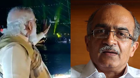 'രാജ്യം കത്തുമ്പോള് മോദി വീണവായിക്കുന്നു' ; ലേസര് ഷോ ആസ്വദിക്കുന്ന മോദിയെ വിമര്ശിച്ച് പ്രശാന്ത് ഭൂഷണ്