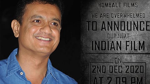 കെജിഎഫിന് ശേഷം ബഹുഭാഷാ ചിത്രവുമായി വീണ്ടും ഹോംബാലെ ഫിലിംസ്; മൂന്നാം ചിത്രത്തിന്റെ പ്രഖ്യാപനം ഡിസംബര് 2ന്