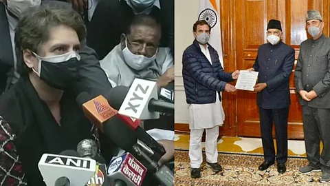 കോണ്ഗ്രസിന്റെ രാഷ്ട്രപതി ഭവന് മാര്ച്ച് തടഞ്ഞു, പ്രിയങ്കഗാന്ധി ഉള്പ്പടെ അറസ്റ്റില്,മോദി കര്ഷകരുടെ സങ്കടം അറിയുന്നില്ലെന്ന് രാഹുല്