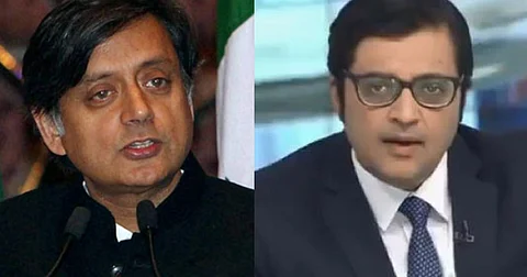 'രാജ്യസ്നേഹിയെന്ന് സ്വയം പ്രഖ്യാപിച്ചയാള്ക്ക് 40 പട്ടാളക്കാരുടെ മരണം ആഘോഷം'; അര്ണബിനെതിരെ ശശി തരൂര്