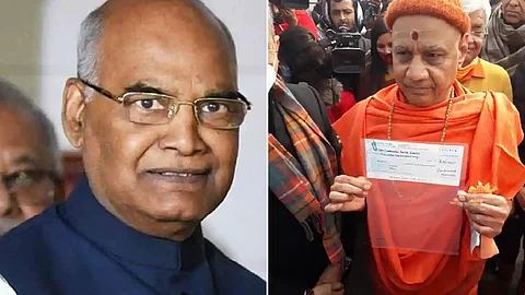 അയോധ്യ രാമക്ഷേത്ര നിര്മ്മാണത്തിന് 5 ലക്ഷം രൂപ സംഭാവന നല്കി രാഷ്ട്രപതി