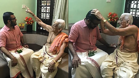 'എനിക്ക് കാണാന് കഴിഞ്ഞ എന്റെ കമ്യുണിസ്റ്റായ മുത്തച്ഛനായിരുന്നു ഉണ്ണികൃഷ്ണന് നമ്പൂതിരി'; എം.ബി.രാജേഷ്