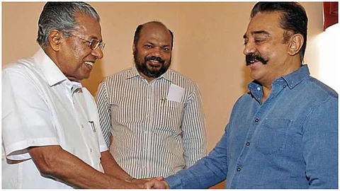 'പിണറായി വിജയന് സര്ക്കാര് വീണ്ടും വരണം, മൂപ്പര് വിജയിക്കണം'; അഭിനന്ദിച്ച് കമൽ ഹാസൻ