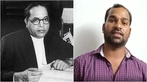 'എന്റെ ജനതയെ ഒറ്റുകൊടുക്കില്ല' അംബേദ്കറെ ഓർമ്മിപ്പിച്ച് ബി.ജെ.പി സ്ഥാനാർഥിത്വം നിരസിച്ച സി മണികണ്ഠന്റെ പ്രതിഷേധം