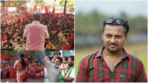 സാധാരണക്കാരൻ മാസ്ക് മാറ്റിയാൽ കേസ്, ഇലക്ഷൻ പ്രചരണത്തിൽ കൊറോണ ഇല്ലേയെന്ന് നിർമാതാവ് പ്രശോഭ് കൃഷ്ണ