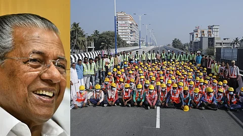 നിങ്ങളുടെ ത്യാഗമാണ് കേരളത്തിന്റെ ഉറപ്പ്, പാലാരിവട്ടം പാലം അതിവേഗം പൂര്ത്തിയാക്കിയതിന് തൊഴിലാളികള്ക്ക് നന്ദിയറിയിച്ച് പിണറായി വിജയന്