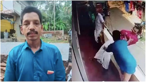 കെട്ടിടത്തിന്റെ മുകളിൽ നിന്ന് തലകറങ്ങി താഴേയ്ക്ക്; അദ്ഭുതകരമായി രക്ഷപ്പെടുത്തി യുവാവ് ; വിഡിയോ വൈറൽ