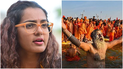 മാസ്ക് പോലുമില്ലാതെ ആളുകൾ ഒരുമിച്ച് കൂടുന്ന കുംഭമേളയെ എന്തുക്കൊണ്ട് മുഖ്യധാരാ മാധ്യമങ്ങൾ വിമർശിക്കുന്നില്ല; പാർവതി