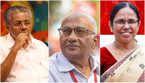 'ബൂര്ഷ്വാമാധ്യമ പ്രചാരവേലയില് ഇടതുപക്ഷസുഹൃത്തുക്കളടക്കം പെട്ടുപോയി',കെ.കെ.ശൈലജയെ
മന്ത്രിസഭയില്
ഉള്പ്പെടുത്താത്തതില് എസ്.ആര്.പി