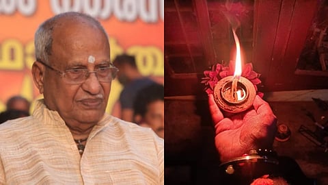 ഇത് സിപിഎമ്മിന് വേണ്ടി കത്തിച്ചതല്ലേ രാജേട്ടാ, ഒ. രാജഗോപാലിന്റെ ദീപം തെളിയിക്കല് പോസ്റ്റിന് പരിഹാസവുമായി സംഘപരിവാര് അനുകൂലികള്