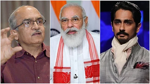 മോദിക്ക് പ്രധാനം വിമർശനങ്ങൾ തടയൽ; കോവിഡ് പ്രതിരോധ പ്രവർത്തനങ്ങളെ വിമർശിച്ച് പ്രശാന്ത് ഭൂഷനും സിദ്ധാർഥും